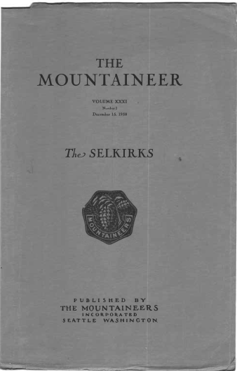 The Mountaineer 1938 cover